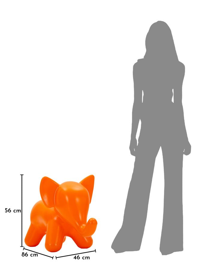ELEPHANT ORANGE SKAMMEL CM 86X46X56