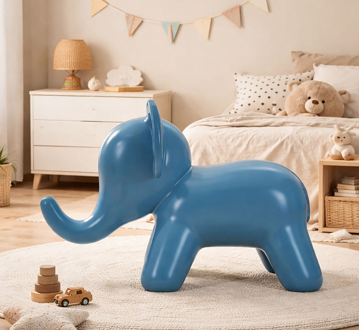 ELEPHANT BLÅ SKAMMEL CM 86X46X56
