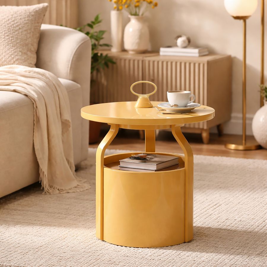 IRIS SIDEBORD CREME CM Ø 44X43