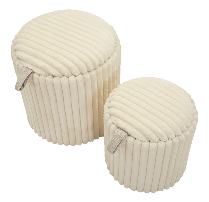 GOTEBORG PUF SÆT MED 2 STK. CM Ø 40X42-31X32