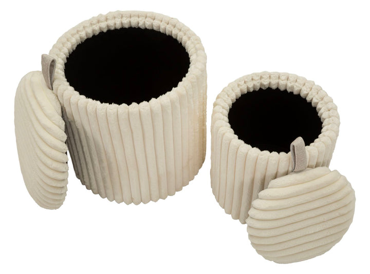 GOTEBORG PUF SÆT MED 2 STK. CM Ø 40X42-31X32