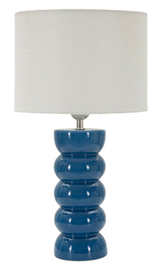 TORR TABLE LAMP – Blå bordlampe (Ø25 x 46 cm)