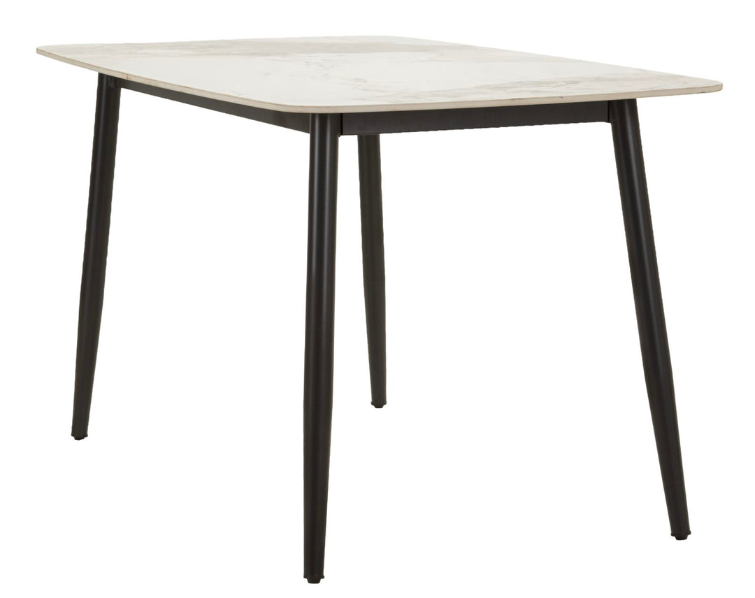 JOSH DINING TABLE – Spisebord i marmoreffekt (138 x 78 x 76 cm)