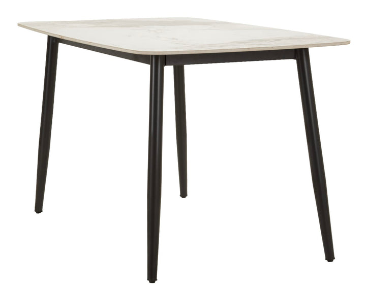 JOSH DINING TABLE – Spisebord i marmoreffekt (138 x 78 x 76 cm)