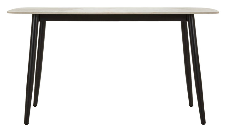 JOSH DINING TABLE – Spisebord i marmoreffekt (138 x 78 x 76 cm)