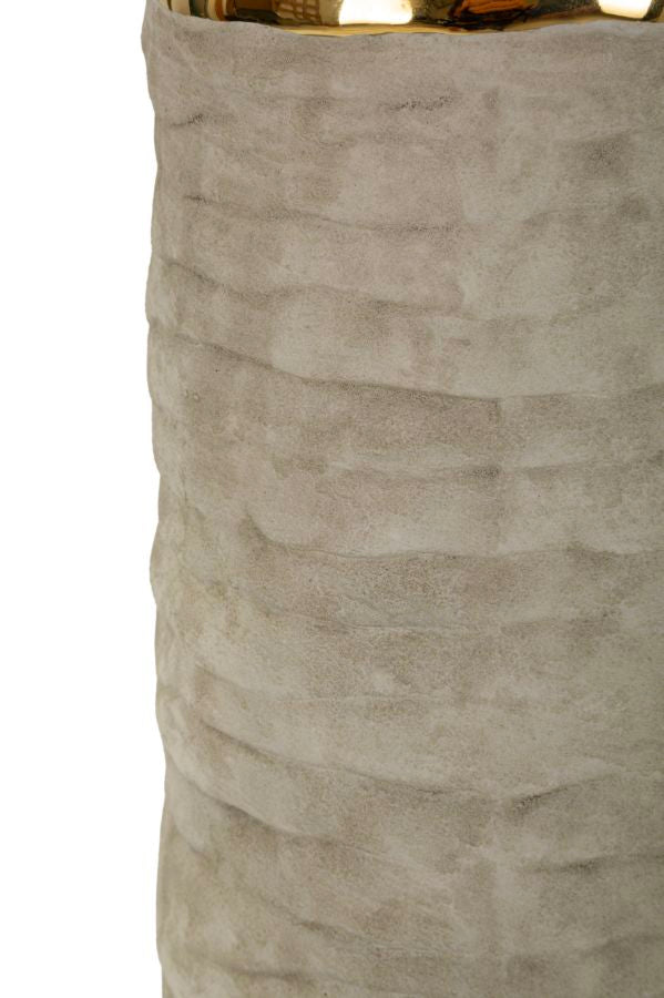 LIMA TABLE LAMP – Grå/guld bordlampe (Ø37 x 73 cm)