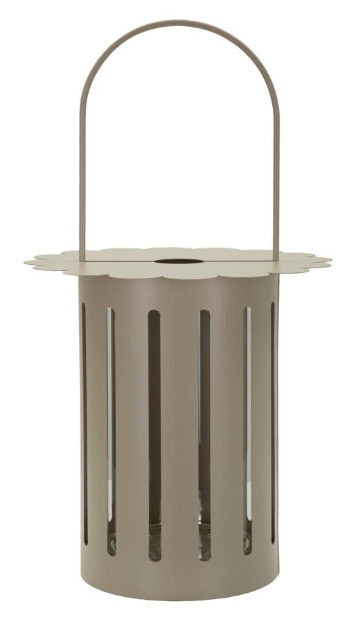 SATURN LANTERN – Dove Grey (Ø24 x 43 cm)