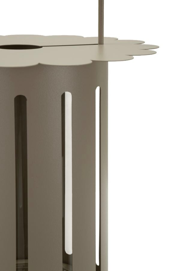 SATURN LANTERN – Dove Grey (Ø24 x 43 cm)