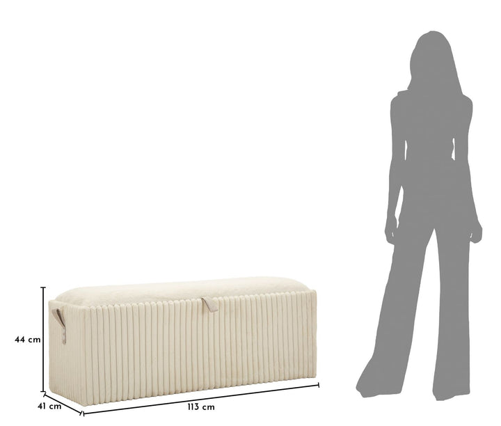 GOTEBORG BÆNK MED OPBEVARING CM 113X41X44