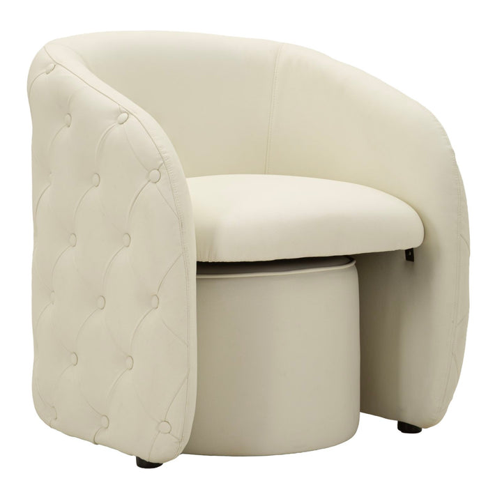 ZAGABRIA LÆNESTOL WITH SKAMMEL CM 76X75X80-Ø 47X35