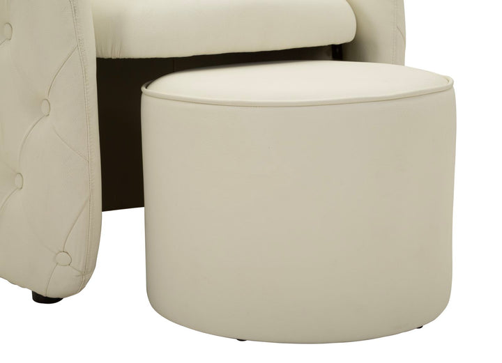 ZAGABRIA LÆNESTOL WITH SKAMMEL CM 76X75X80-Ø 47X35