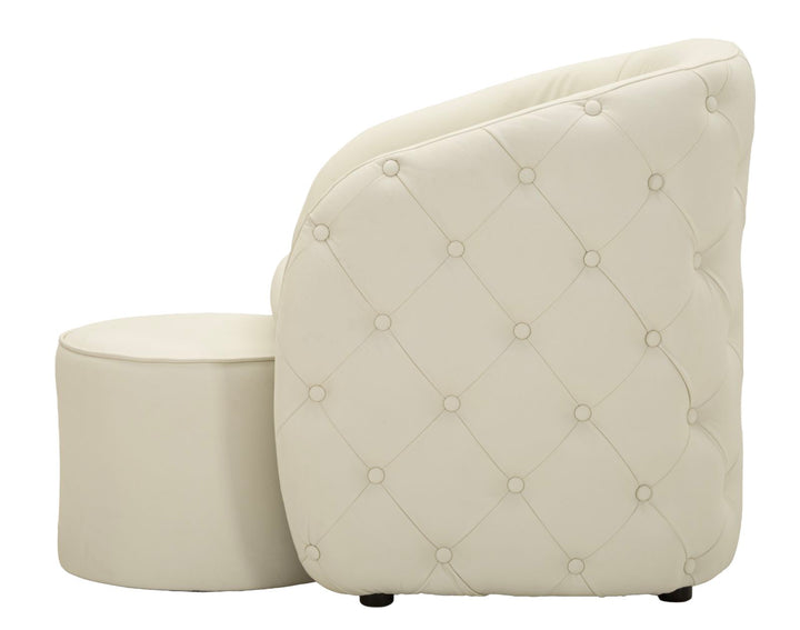 ZAGABRIA LÆNESTOL WITH SKAMMEL CM 76X75X80-Ø 47X35