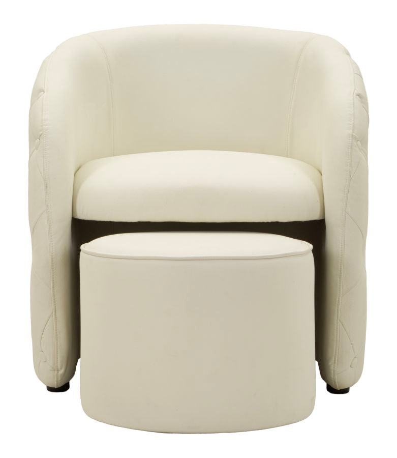 ZAGABRIA LÆNESTOL WITH SKAMMEL CM 76X75X80-Ø 47X35