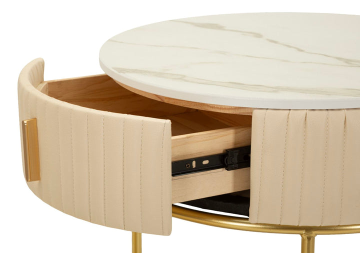 NATBORD/SMINKEBORD MED PUF POK CM Ø 52X70 - Ø 36X39