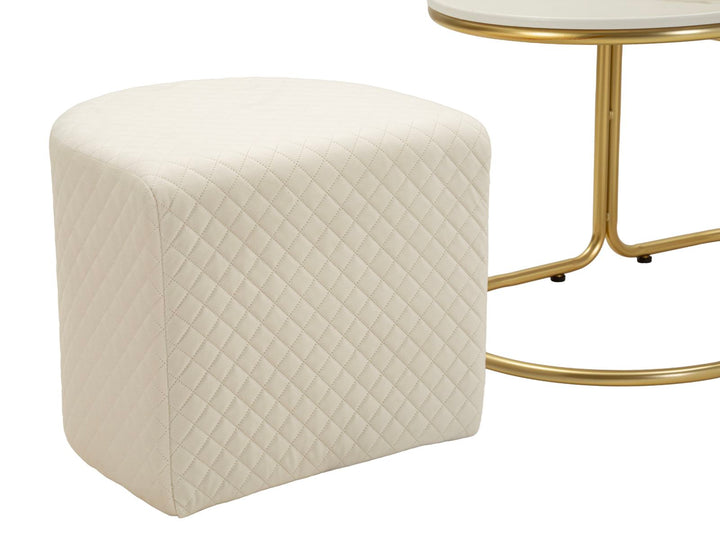 RELAX COFFEE BORD MED 2 SKAMLER CM 79X45X44-42X37X37