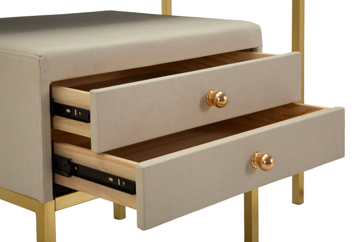 LUXURY SMINKEBORD MED SPEJL OG SKAMMEL CM 120X45X75-50X4X60-50X40X45