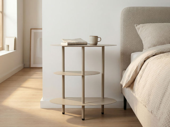 SATURN BEDSIDE TABLE – Natbord i dove grey (49,5 x 27,5 x 49,5 cm)