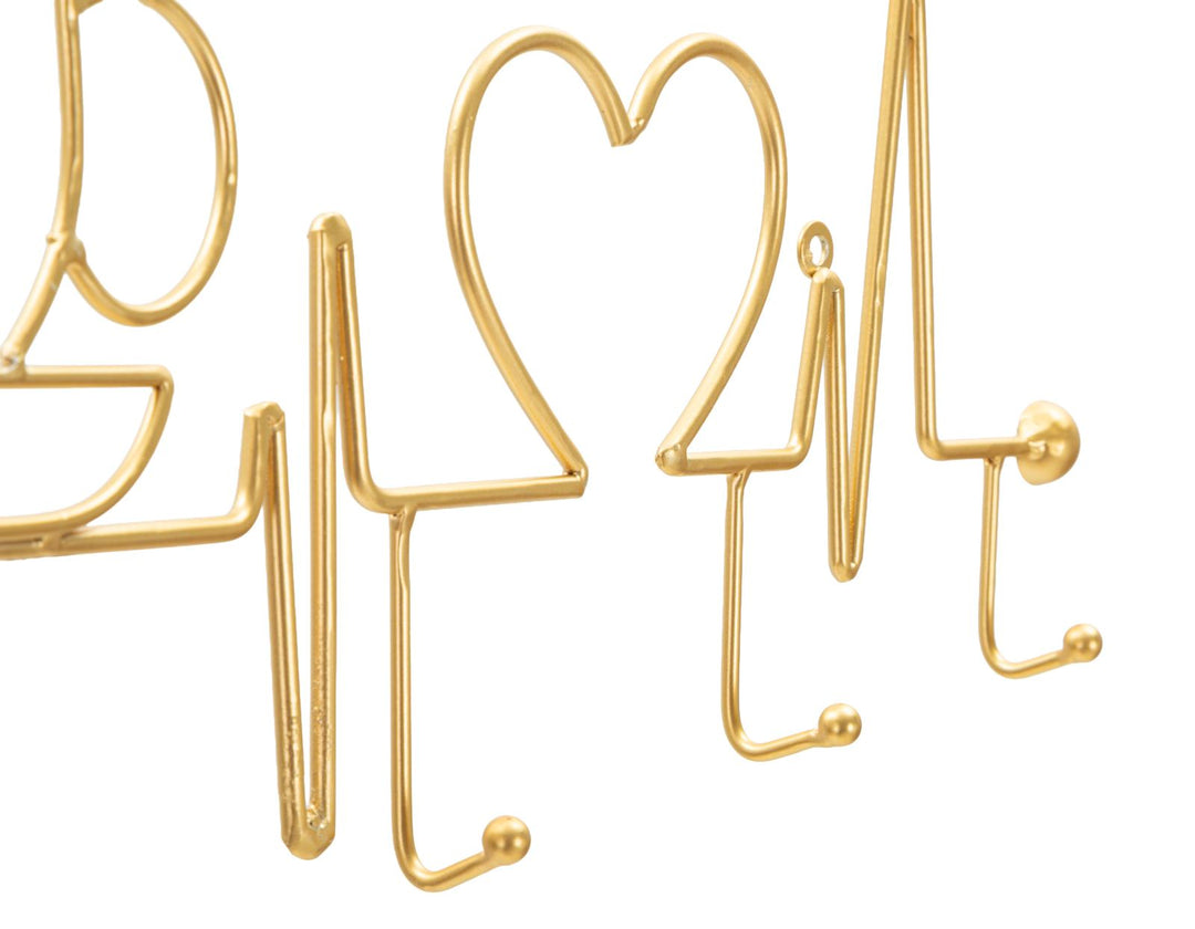 BREAKFAST WALL HANGER – Vægophæng i guld (60 x 3,8 x 26,7 cm)