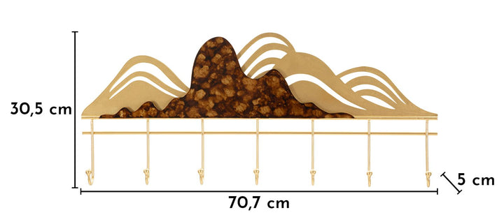 MOUNTAIN WALL HANGER – Vægophæng med naturmotiv (70,7 x 5 x 30,5 cm)