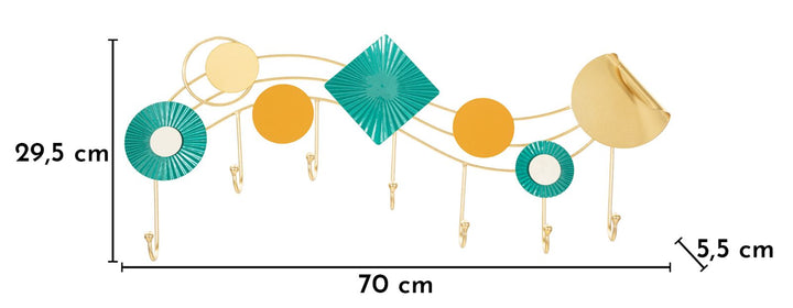 SUNDAY WALL HANGER – Vægophæng i multicolor (70 x 5,5 x 29,5 cm)