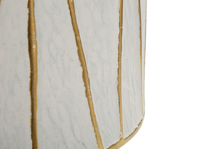 TANGERI TABLE LAMP – Hvid/guld bordlampe (Ø40 x 60 cm)