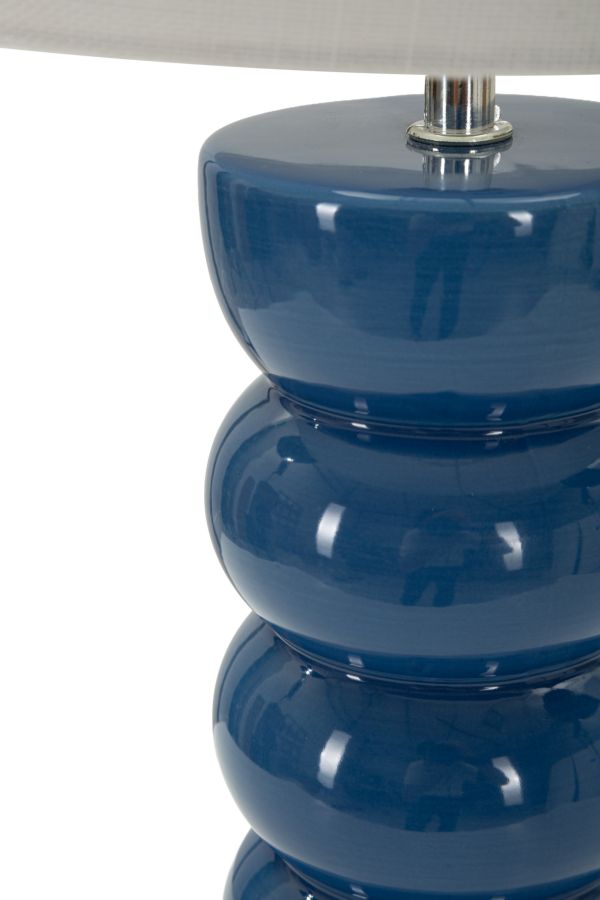 TORR TABLE LAMP – Blå bordlampe (Ø25 x 46 cm)