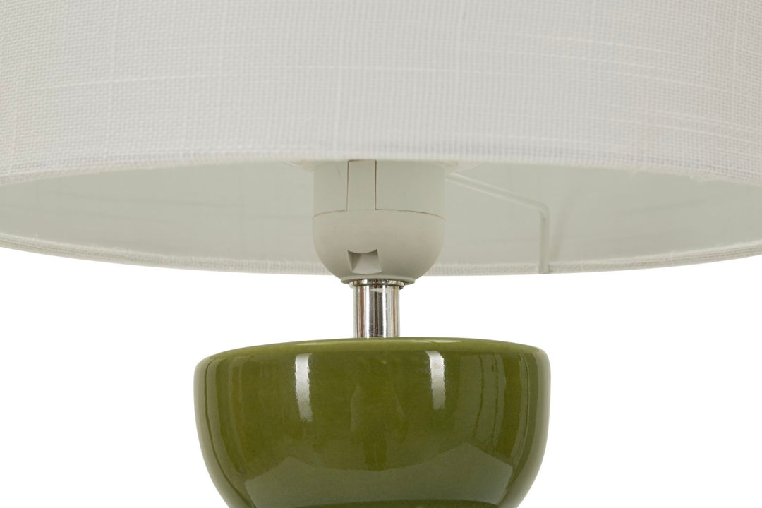 TORR TABLE LAMP – Grøn bordlampe (Ø25 x 46 cm)