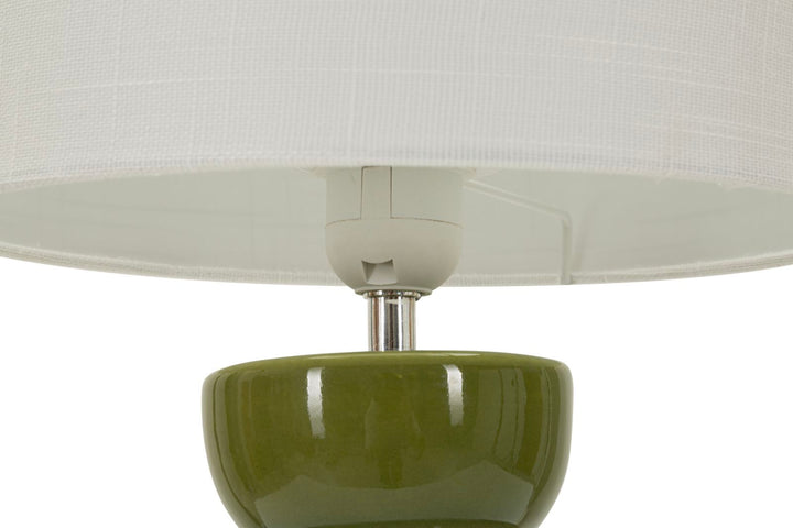TORR TABLE LAMP – Grøn bordlampe (Ø25 x 46 cm)