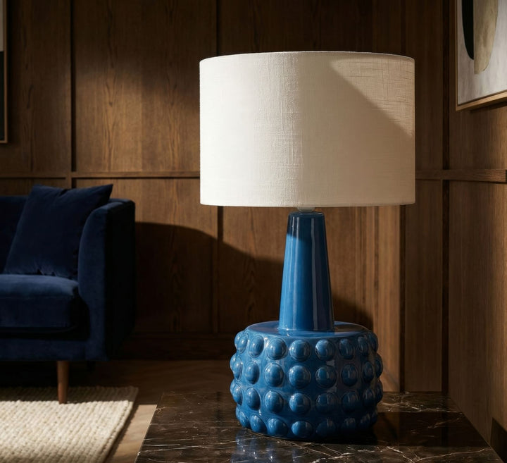 GRESS TABLE LAMP – Blå bordlampe (Ø30 x 51,5 cm)