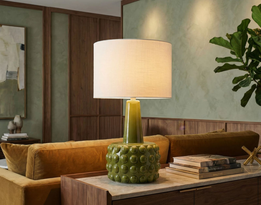 GRESS TABLE LAMP – Grøn bordlampe (Ø30 x 51,5 cm)