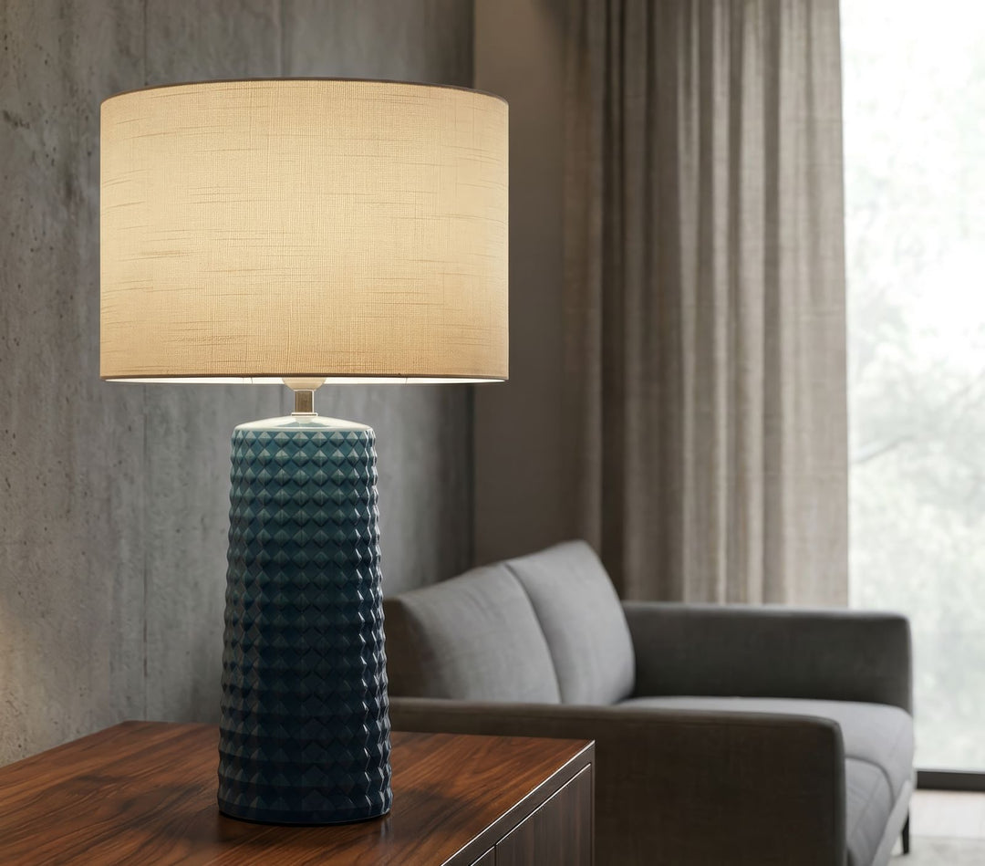 GLISS TABLE LAMP – Blå bordlampe (Ø30 x 52 cm)