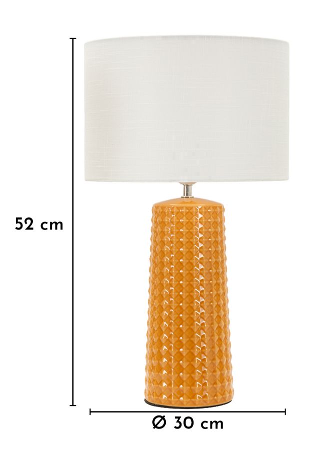 GLISS TABLE LAMP – Sennepsgul bordlampe (Ø30 x 52 cm)
