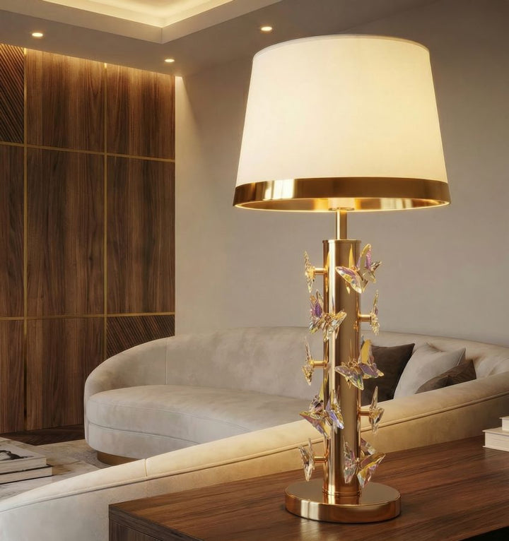 BUTTERFLY TABLE LAMP – Guld bordlampe (Ø35 x 74 cm)