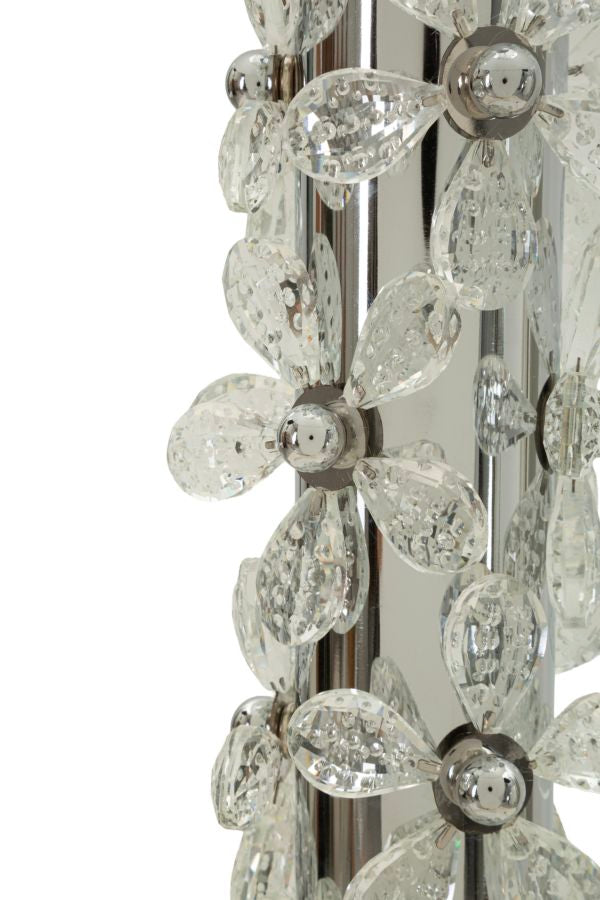 FLOWER FLOOR LAMP – Sølv gulvlampe (Ø45 x 157 cm)