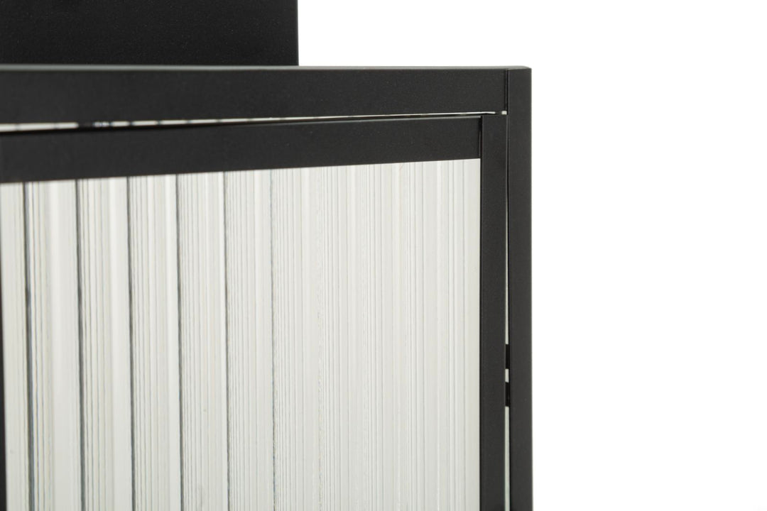 SIMPLY LANTERN – Sort metal lanterne (15,5 x 15,5 x 28,5 cm)