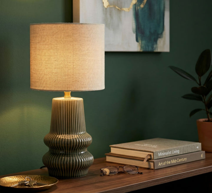 HARMONY TABLE LAMP – Grøn bordlampe (Ø20 x 41,5 cm)