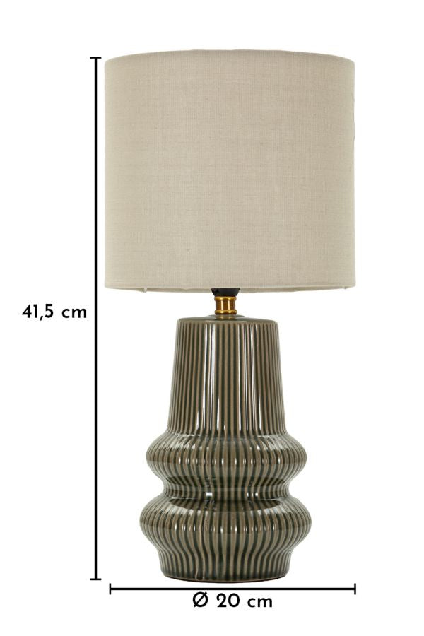 HARMONY TABLE LAMP – Grøn bordlampe (Ø20 x 41,5 cm)