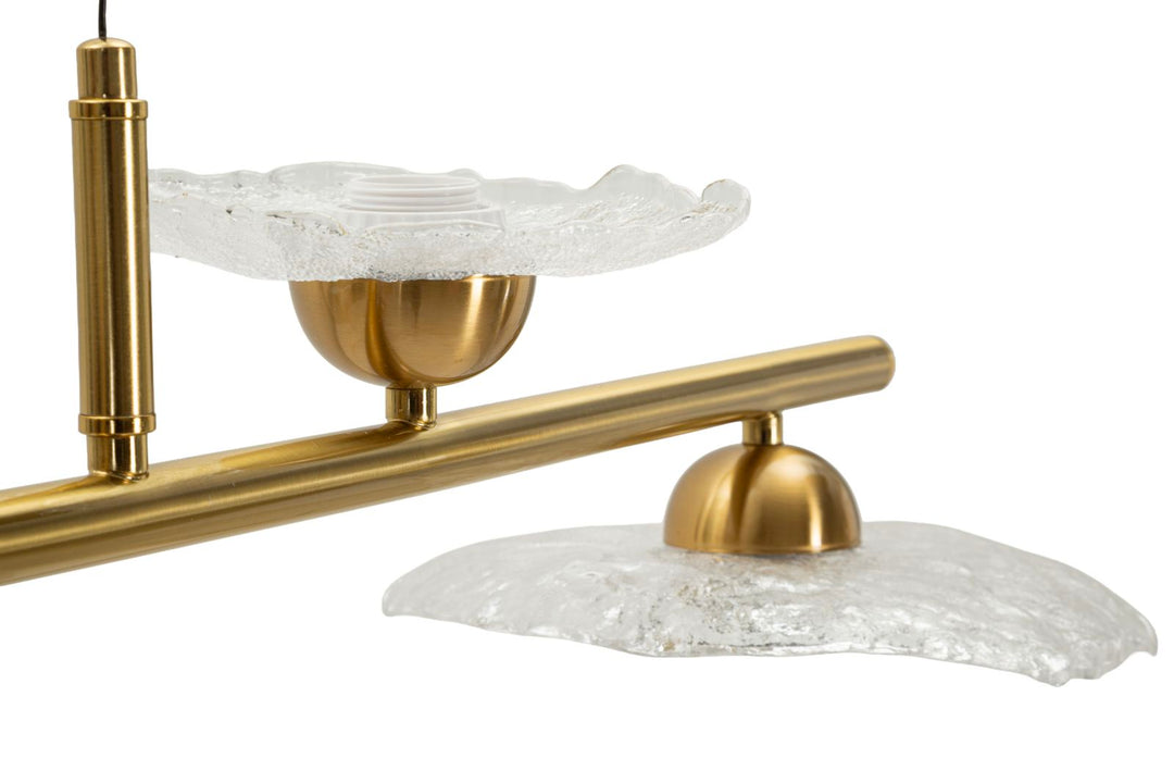 EMILY 5 LIGHT CEILING LAMP – Loftlampe i transparent glas (100 x 24 x 18 cm)