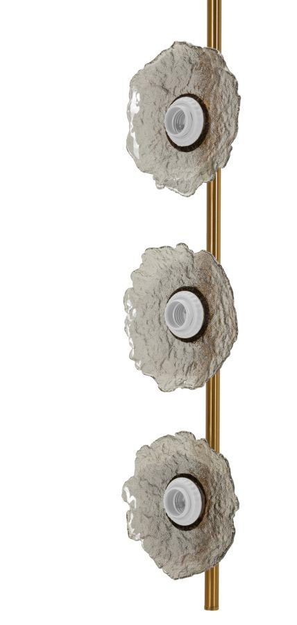 EMILY VERTICAL CEILING LAMP – Pendel i grå glas (15 x 16 x 110 cm)
