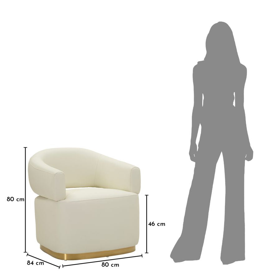 MINSK PLUS LÆNESTOL CM 80X84X80