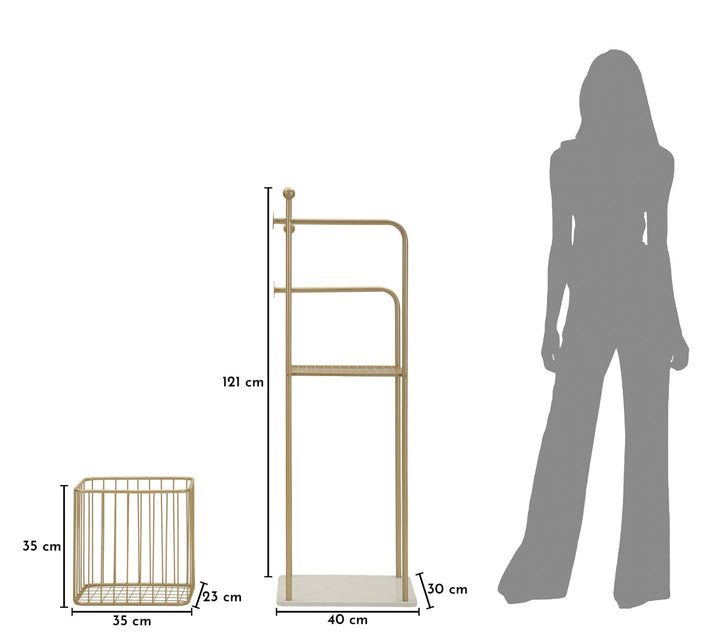 FLISH HÅNDKLÆDEHOLDER CM 40X30X121