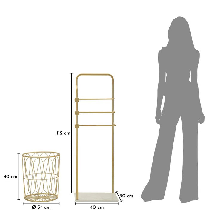 TROP HÅNDKLÆDEHOLDER CM 40X30X112