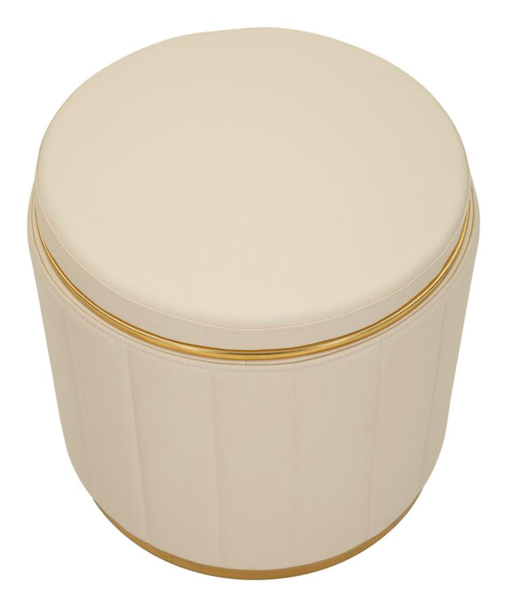 LONDON PUF MED OPBEVARING CREME CM Ø 46,5X44