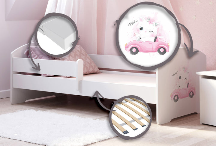 LUK børneseng 160x80 med gelænder - KOT