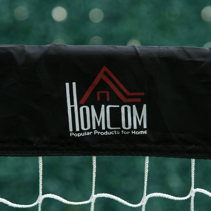 Fodboldmål sæt med 2 foldbare 183 x 90 x 90 cm fodboldmål med bæretaske vejrbestandige udendørs fodboldmål til voksne fodboldmål til have træning fritid sort