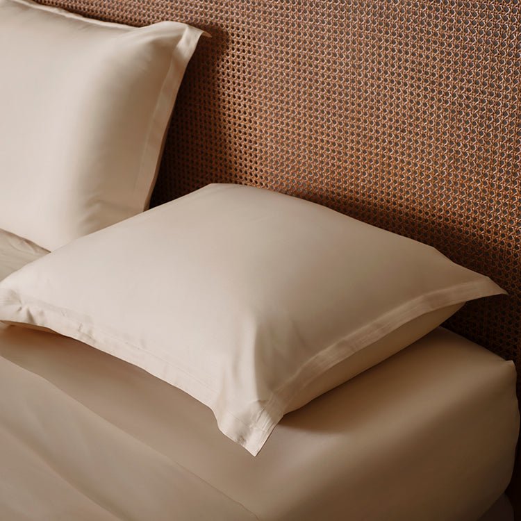 TENCEL™ Satin Dynebetræk Hvidt sand