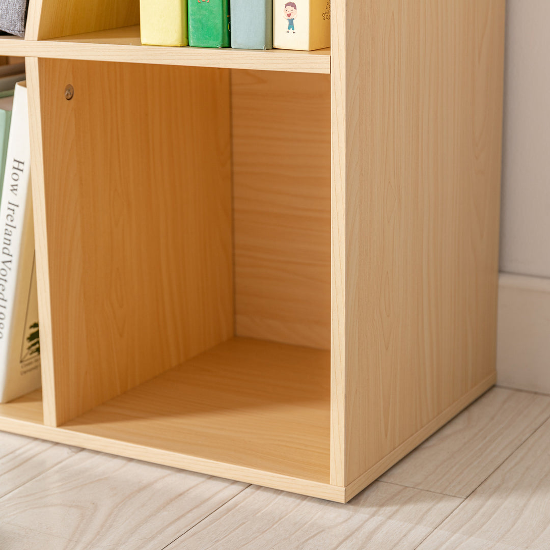 2-i-1 børnehylde + bænk inkl. hynde 103 cm × 30 cm × 62 cm hvid + grå