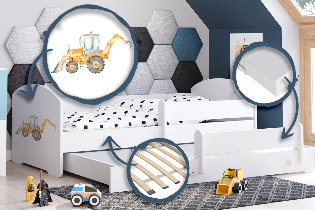 Dobbeltseng Luk 160x80 - Gravemaskine