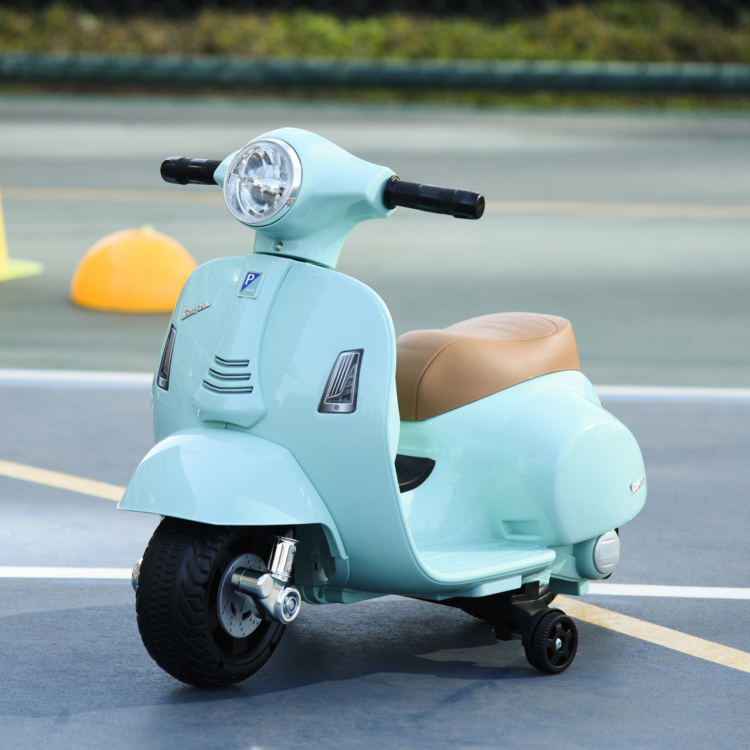 Elektrisk børnemotorcykel vespa elmotorcykel med led-lys, lyd, børns elmotorcykel til børn fra 18-36 måneder grøn