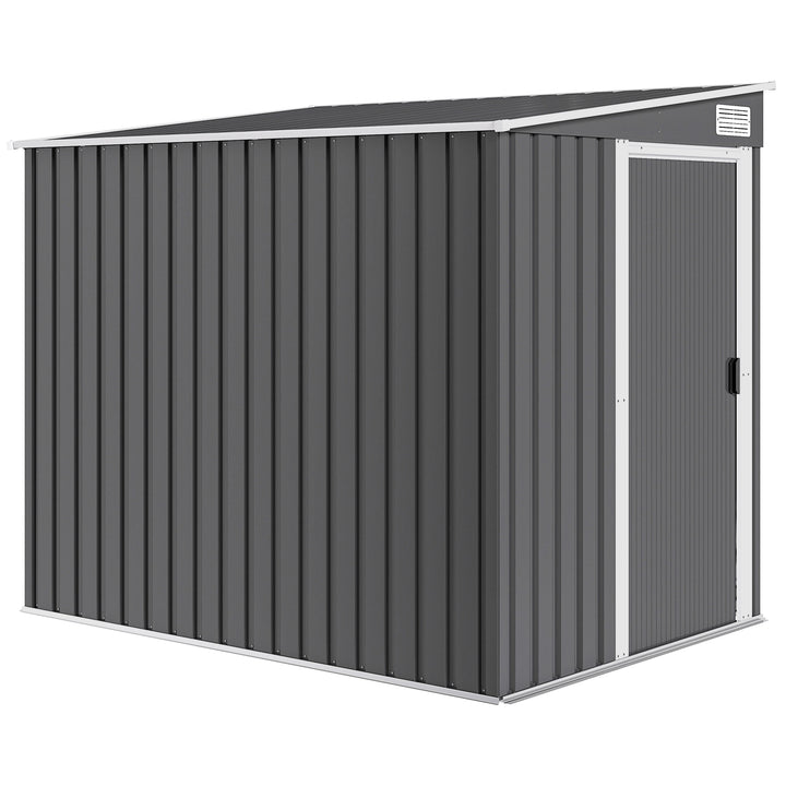 Metal haveskur 2,81m² 154x206,5x181 cm Redskabsskur med hultag Fundament